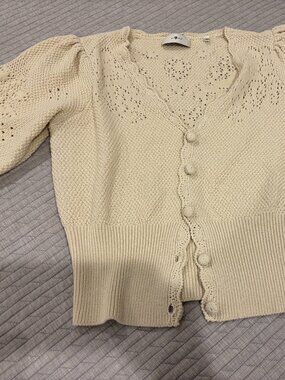 Creme Crochet Sweater